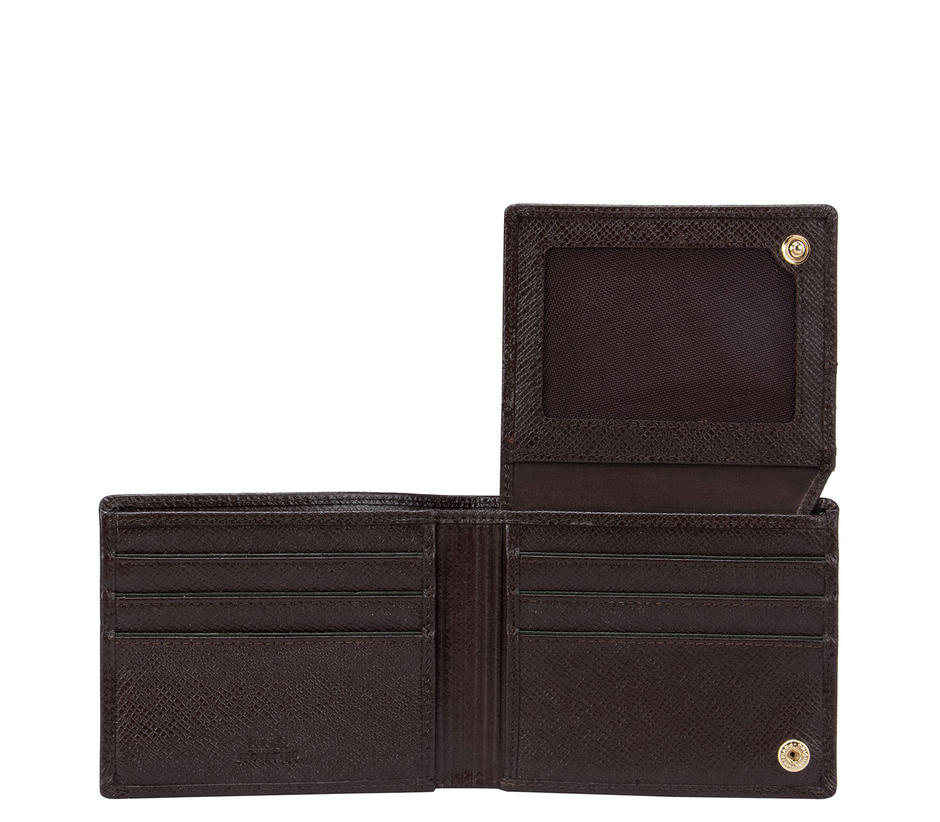 Brown Franzy Men's Bifold Wallet With Flap
